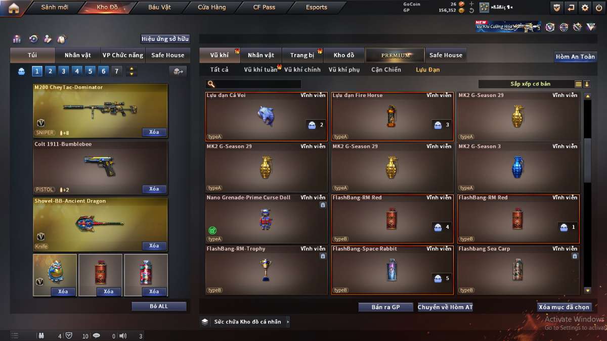 shop acc cf uy tin gia re